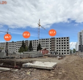 Ход строительства дома 27 в ЖК Авиатор (Авиатоr) -