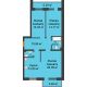 3 комнатная квартира 83,18 м² в ЖК Норма, дом № 1, блок секции №4, №5 - планировка