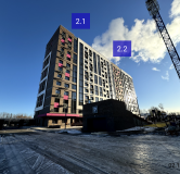 Ход строительства дома 2 в ЖК Zenith -