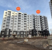Ход строительства дома 33 в ЖК Авиатоr -
